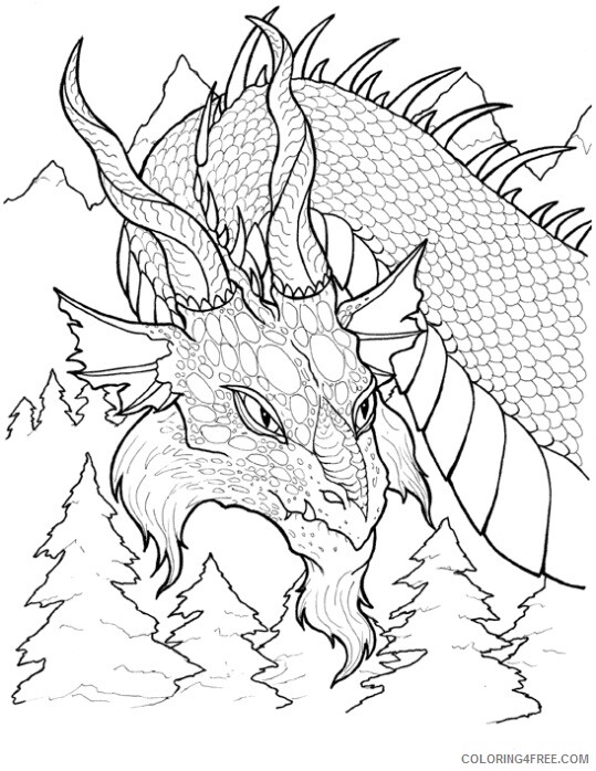 Dragon Coloring Sheets Animal Coloring Pages Printable 2021 1362 Coloring4free