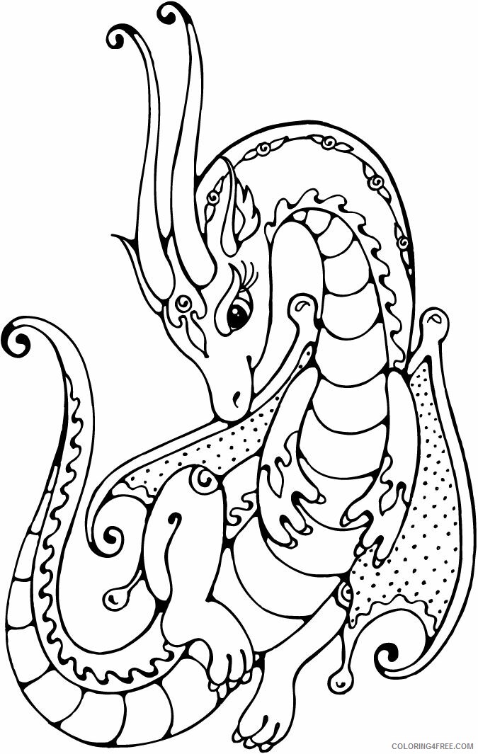 Dragon Coloring Sheets Animal Coloring Pages Printable 2021 1363 Coloring4free