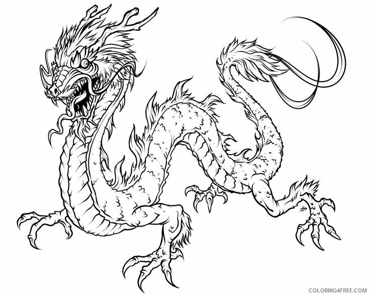 Dragon Coloring Sheets Animal Coloring Pages Printable 2021 1387 Coloring4free