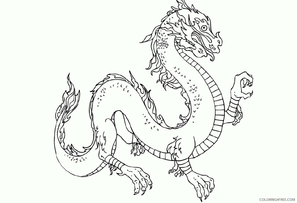 Dragon Coloring Sheets Animal Coloring Pages Printable 2021 1392 Coloring4free
