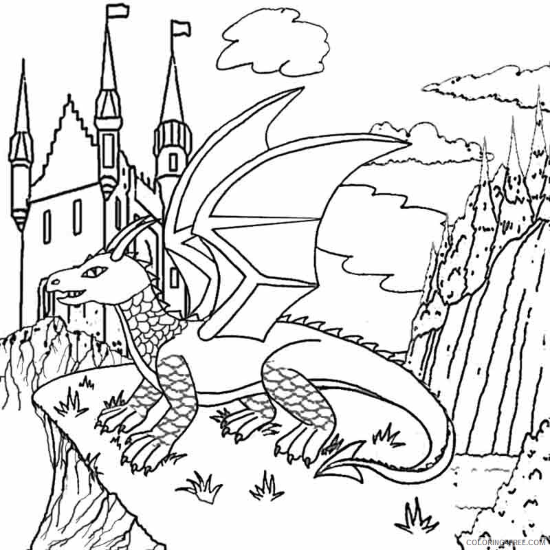 Dragon Coloring Sheets Animal Coloring Pages Printable 2021 1396 Coloring4free