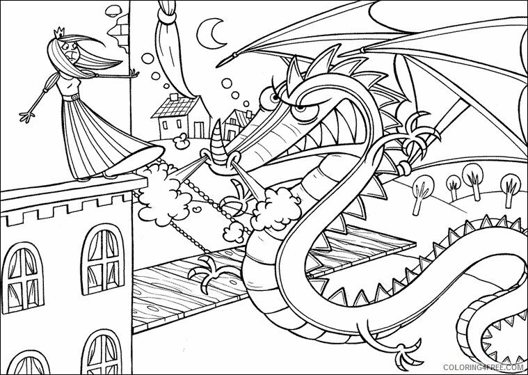 Dragon Coloring Sheets Animal Coloring Pages Printable 2021 1398 Coloring4free