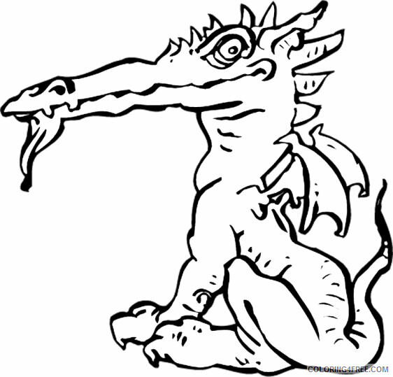 Dragon Coloring Sheets Animal Coloring Pages Printable 2021 1404 Coloring4free