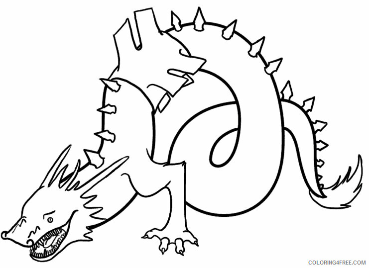 Dragon Coloring Sheets Animal Coloring Pages Printable 2021 1416 Coloring4free