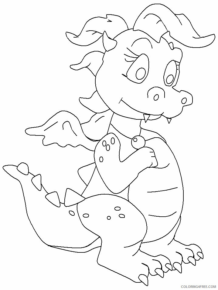 Dragon Coloring Sheets Animal Coloring Pages Printable 2021 1436 Coloring4free
