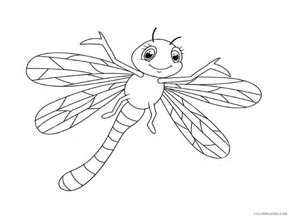 Dragonfly Coloring Pages Animal Printable Sheets Dragonfly 13 2021 1773 Coloring4free