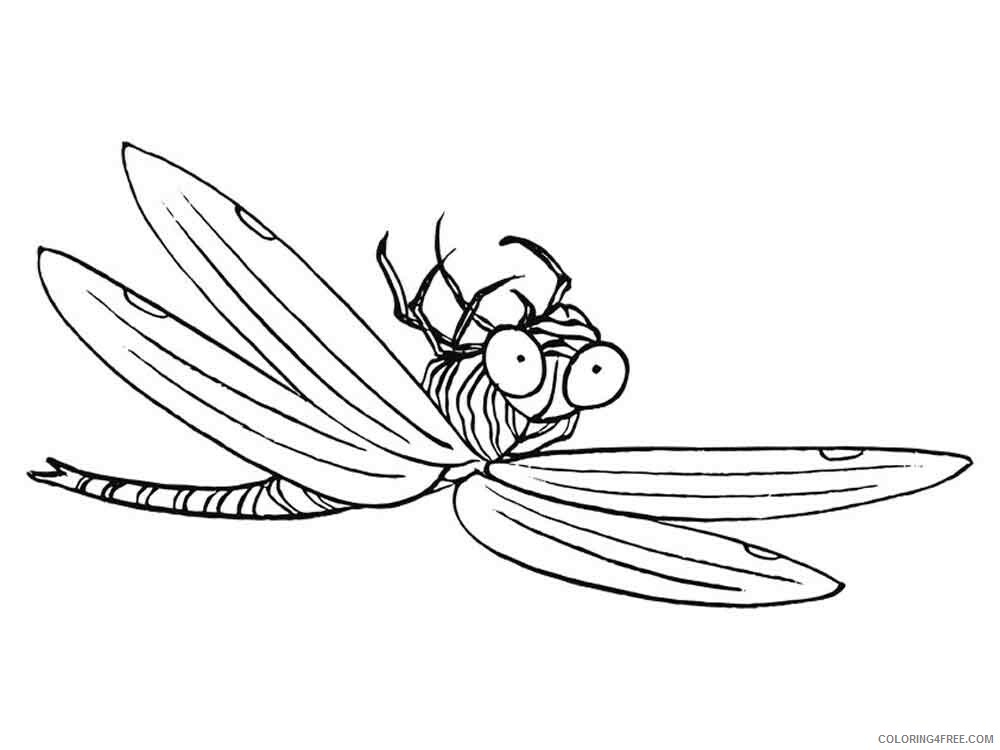 Dragonfly Coloring Pages Animal Printable Sheets Dragonfly 8 2021 1776 Coloring4free