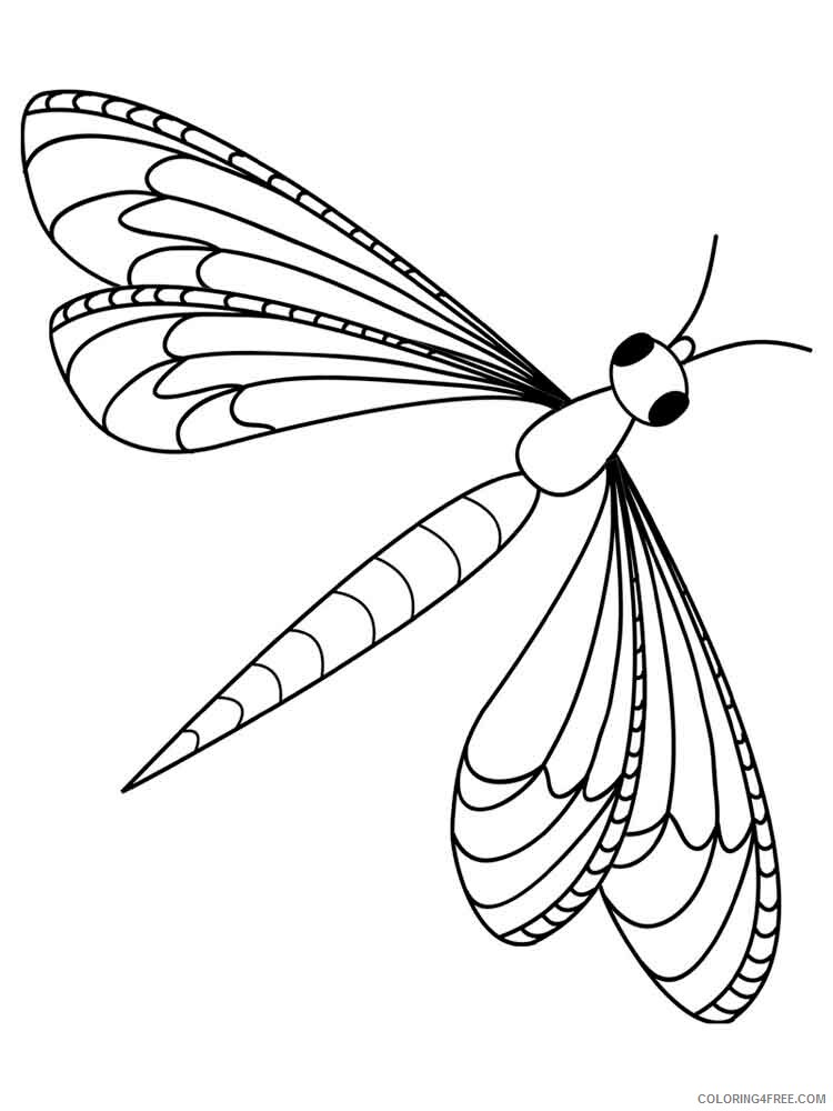 Dragonfly Coloring Pages Animal Printable Sheets Dragonfly 9 2021 1777 Coloring4free