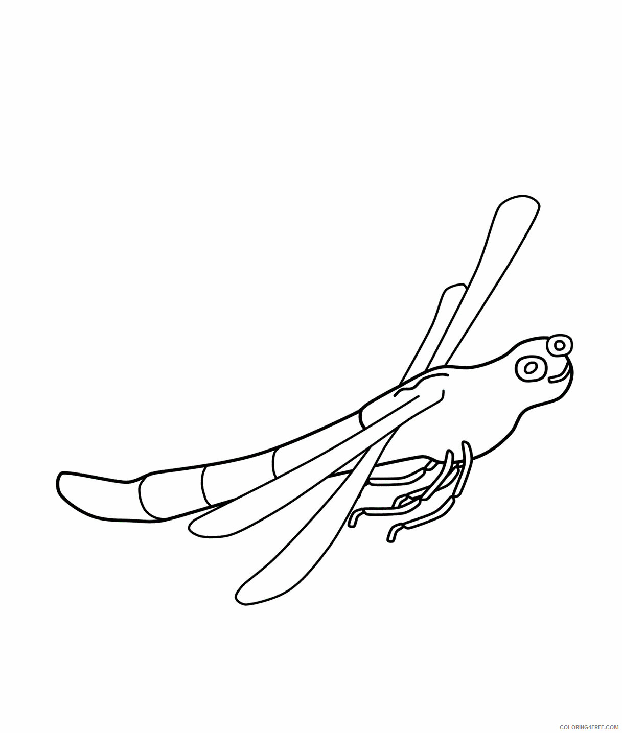 Dragonfly Coloring Pages Animal Printable Sheets Dragonfly To Print 2021 1781 Coloring4free