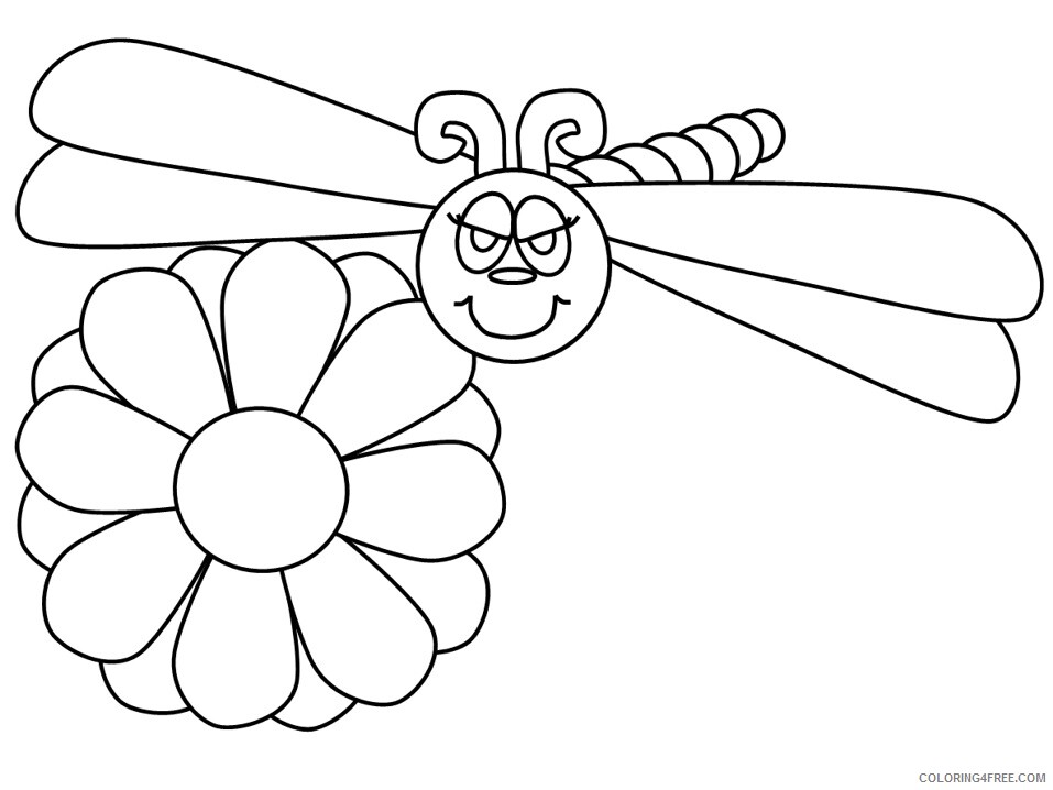 Dragonfly Coloring Pages Animal Printable Sheets dragonfly 2021 1768 Coloring4free