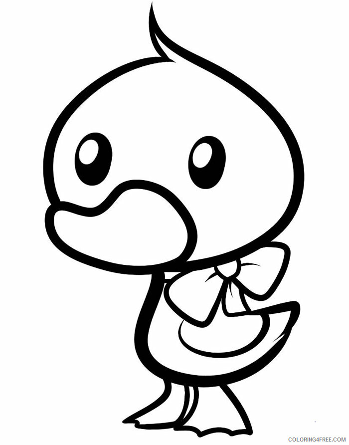 Duck Coloring Pages Animal Printable Sheets Cartoon Duck 2021 1790 Coloring4free