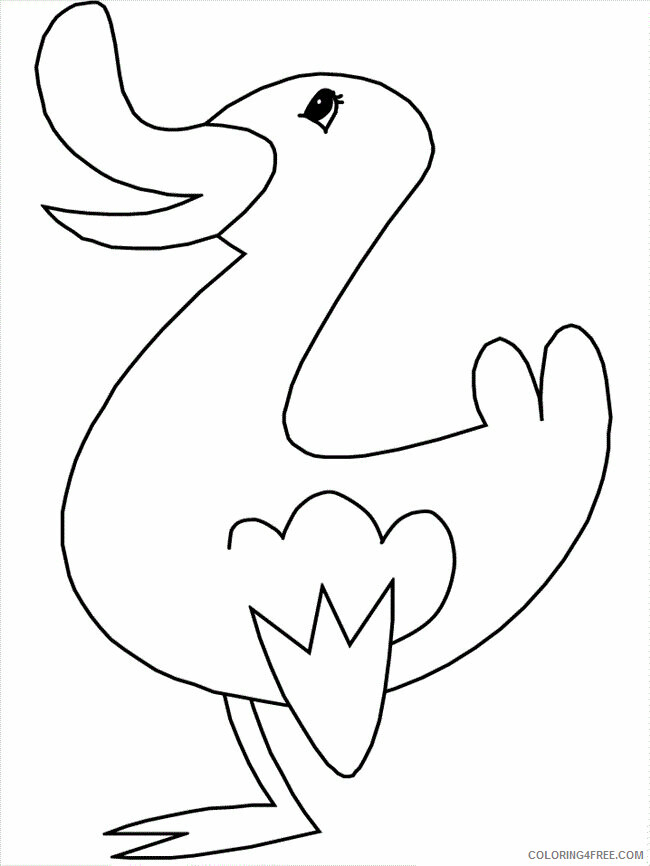 Duck Coloring Pages Animal Printable Sheets Duck 2021 1812 Coloring4free