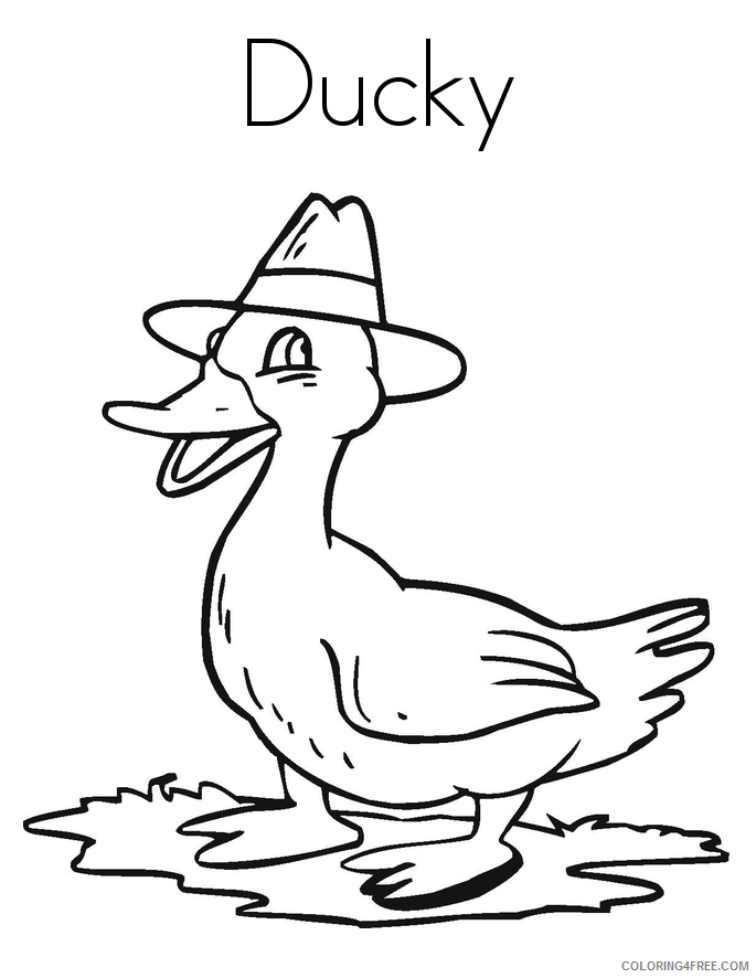 Duck Coloring Pages Animal Printable Sheets Duck Images 2021 1809 Coloring4free