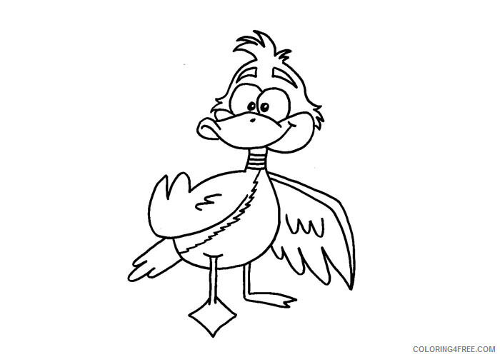 Duck Coloring Pages Animal Printable Sheets Duck for kids 2021 1807 Coloring4free
