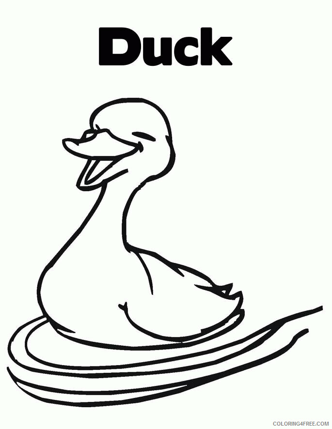 Duck Coloring Sheets Animal Coloring Pages Printable 2021 1462 Coloring4free