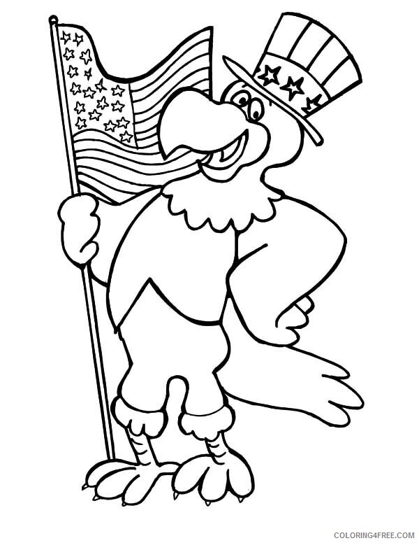 Eagle Coloring Pages Animal Printable Sheets American Eagle Flag Day 2021 1857 Coloring4free