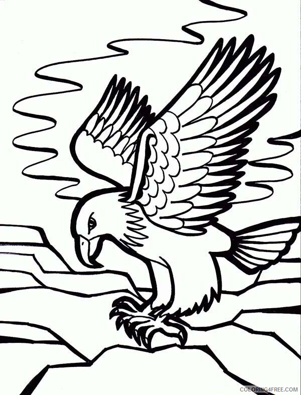 Eagle Coloring Pages Animal Printable Sheets Eagle 2021 1871 Coloring4free