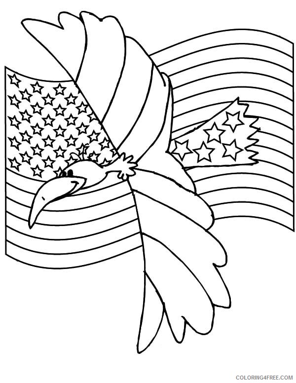 Eagle Coloring Pages Animal Printable Sheets Eagle Flag Day 2021 1876 Coloring4free