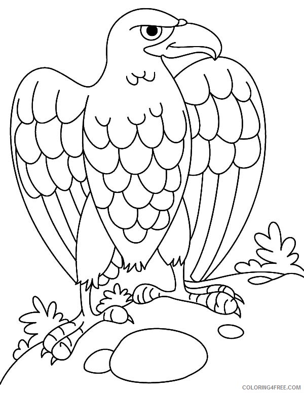 Eagle Coloring Pages Animal Printable Sheets Harpy Eagle Lay Egg 2021 1884 Coloring4free