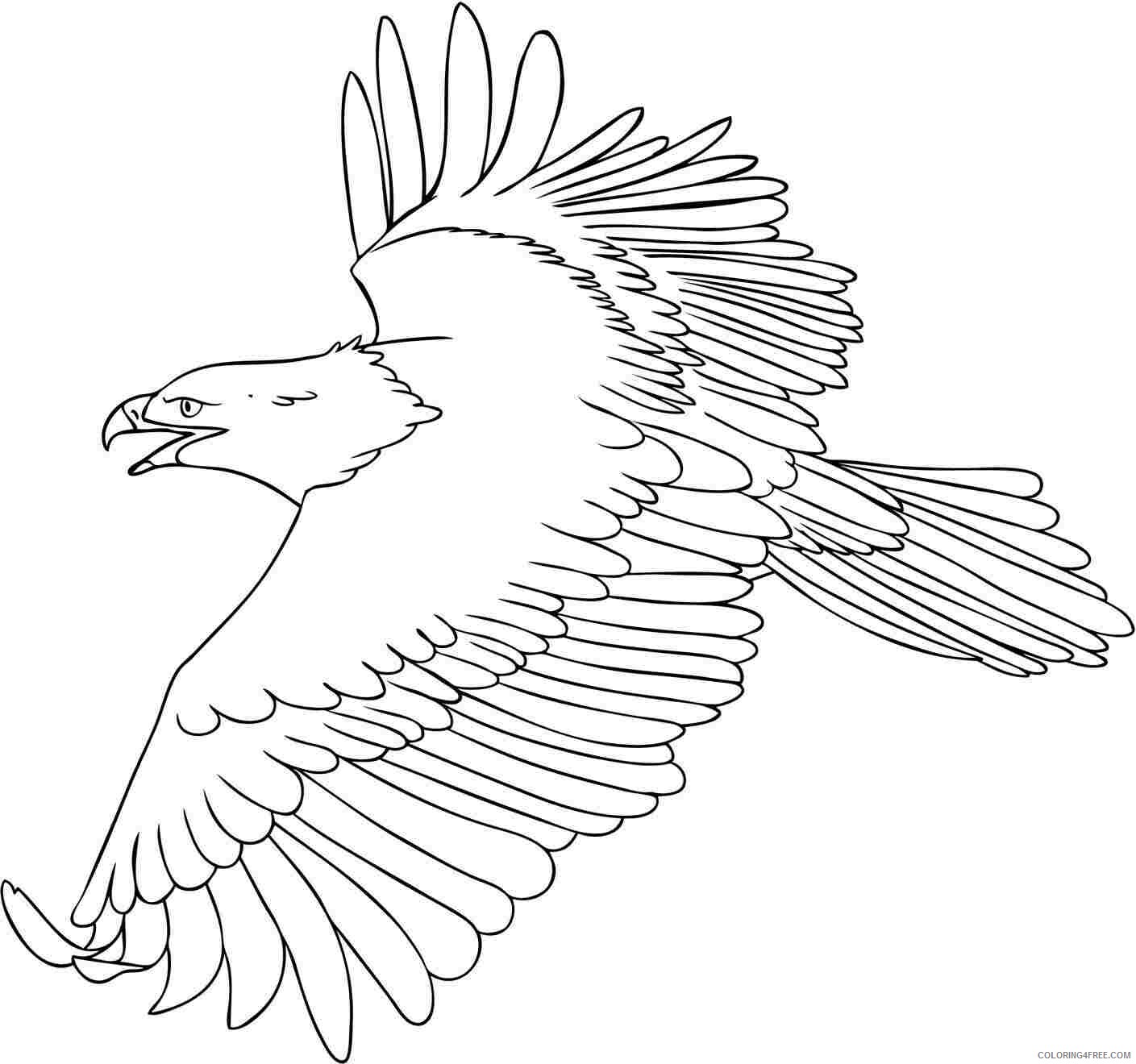 Eagle Coloring Pages Animal Printable Sheets Printable Eagle 2021 1891 Coloring4free