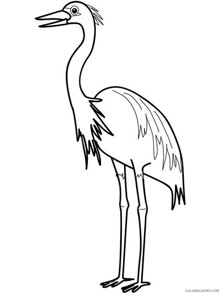 Egrets Coloring Pages Animal Printable Sheets Egrets birds 6 2021 1912 Coloring4free