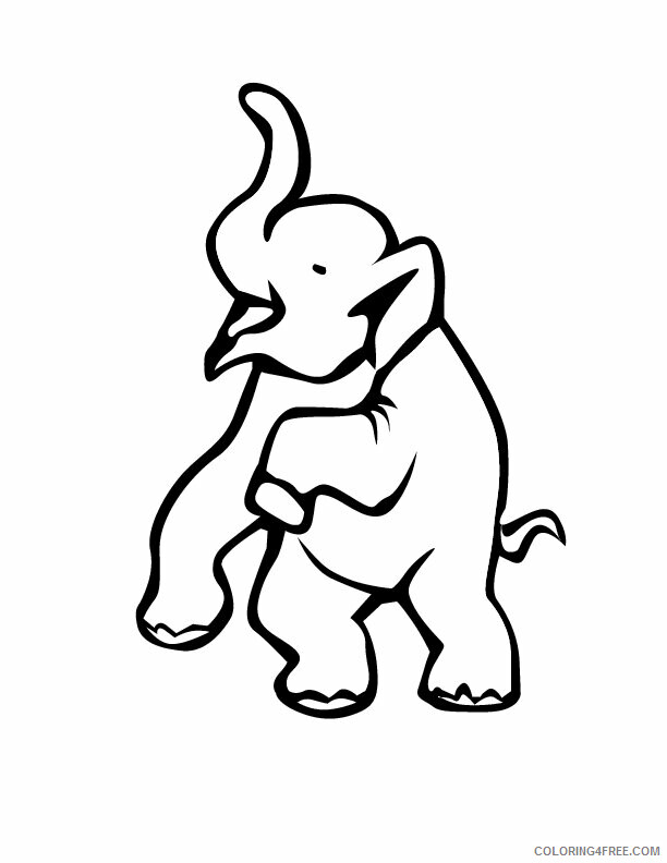 Elephant Coloring Pages Animal Printable Sheets Elephant for Kids 2021 1956 Coloring4free