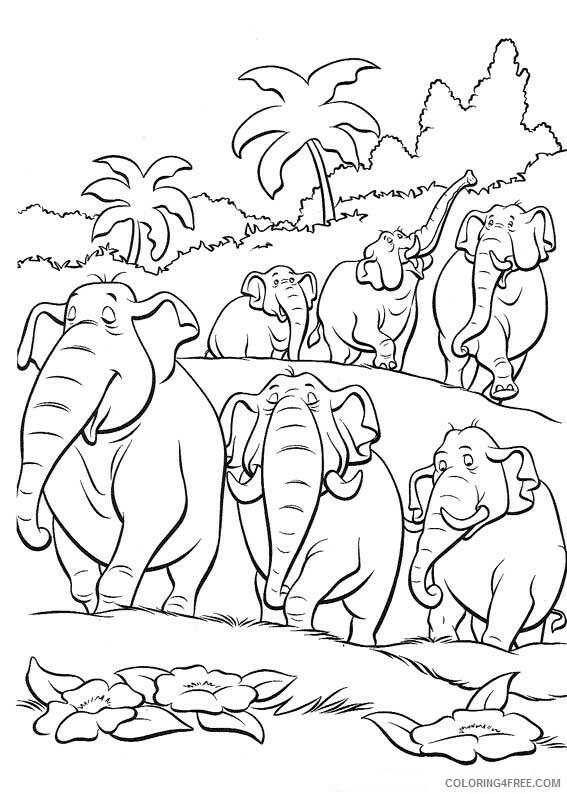 Elephant Coloring Pages Animal Printable Sheets Printable Elephant for Kids 2021 Coloring4free