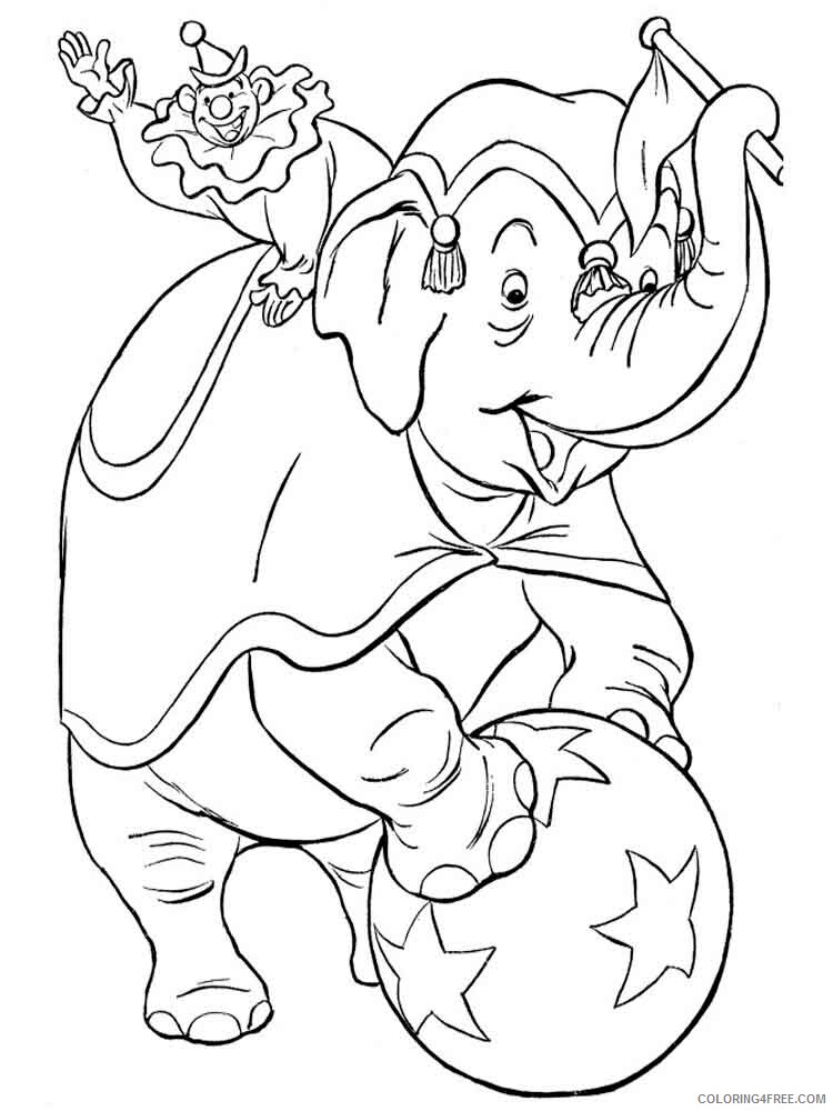 Elephant Coloring Pages Animal Printable Sheets animals elephant 19 2021 1940 Coloring4free