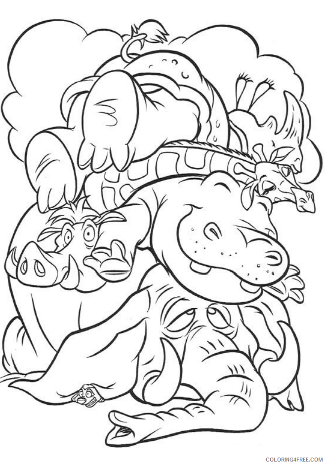 Elephant Coloring Pages Animal Printable Sheets sad for elephant 2021 1978 Coloring4free