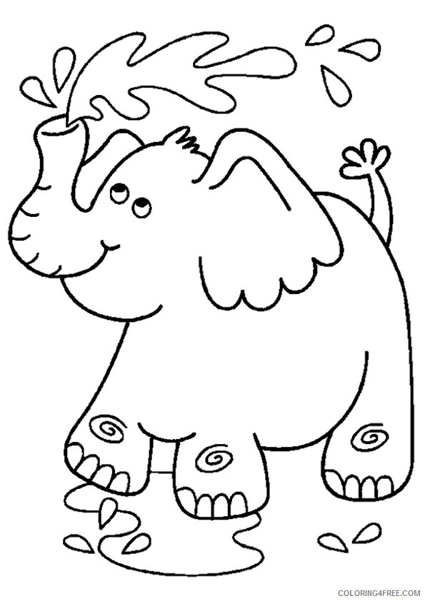 Elephant Coloring Sheets Animal Coloring Pages Printable 2021 1564 Coloring4free