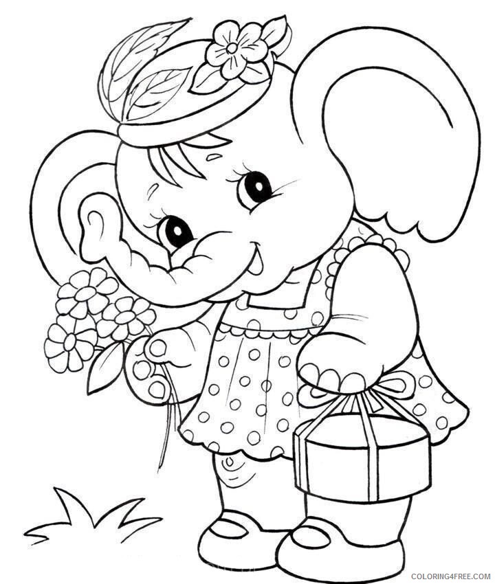 Elephant Coloring Sheets Animal Coloring Pages Printable 2021 1570 Coloring4free
