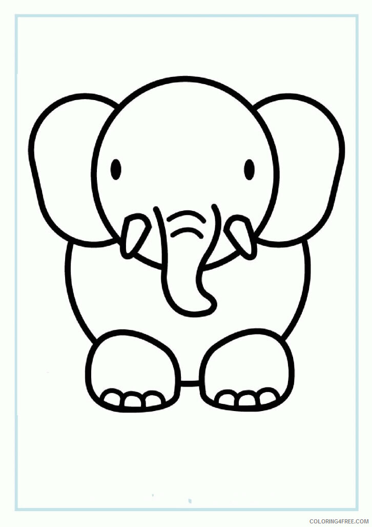 Elephant Coloring Sheets Animal Coloring Pages Printable 2021 1574 Coloring4free