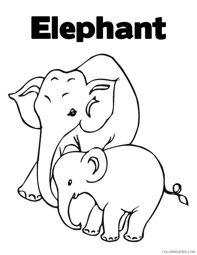 Elephant Coloring Sheets Animal Coloring Pages Printable 2021 1579 Coloring4free