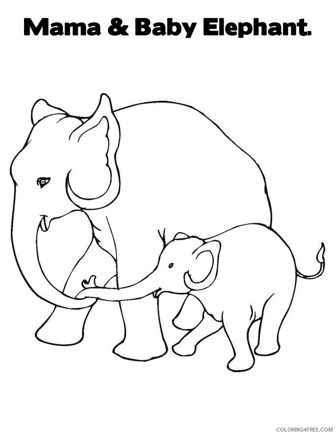 Elephant Coloring Sheets Animal Coloring Pages Printable 2021 1582 Coloring4free