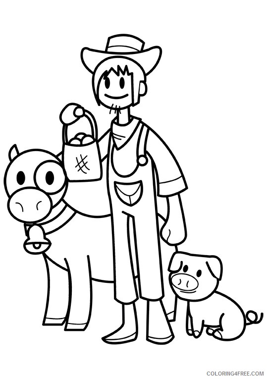 Farm Animal Coloring Sheets Animal Coloring Pages Printable 2021 1612 Coloring4free