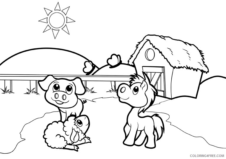 Farm Animal Coloring Sheets Animal Coloring Pages Printable 2021 1625 Coloring4free