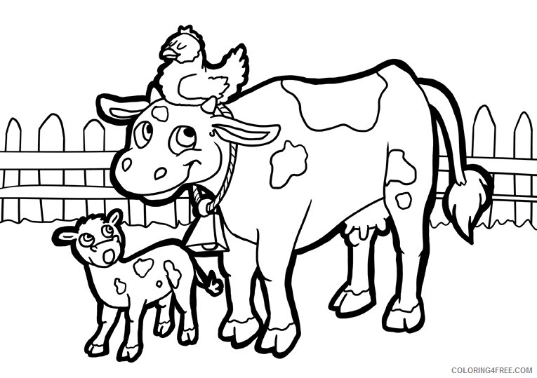 Farm Animal Coloring Sheets Animal Coloring Pages Printable 2021 1626 Coloring4free