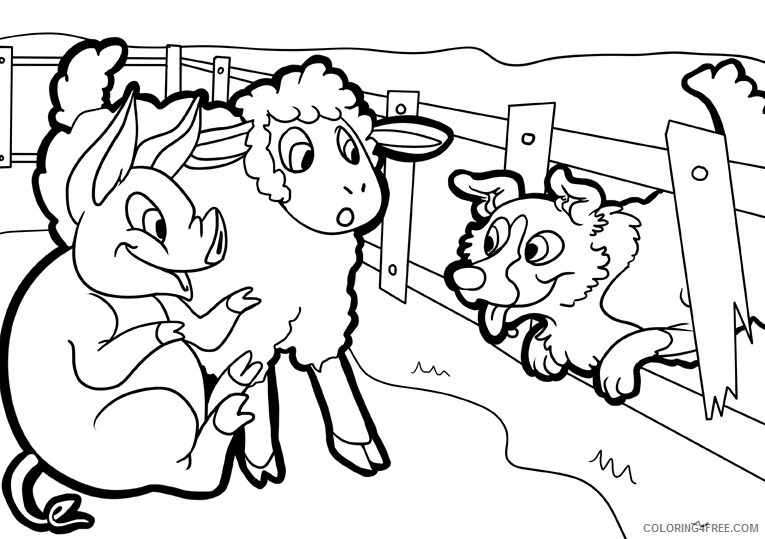 Farm Animal Coloring Sheets Animal Coloring Pages Printable 2021 1634 Coloring4free