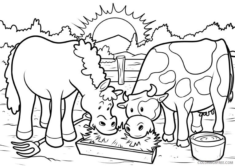 Farm Animal Coloring Sheets Animal Coloring Pages Printable 2021 1671 Coloring4free
