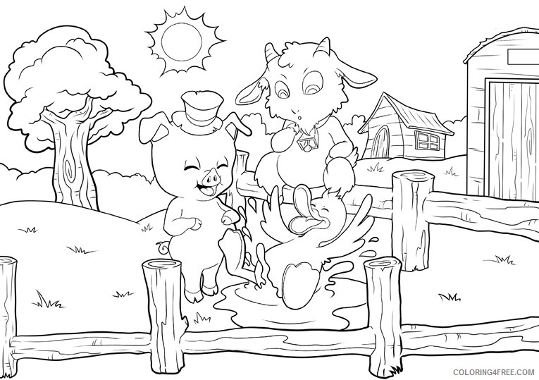 Farm Animal Coloring Sheets Animal Coloring Pages Printable 2021 1681 Coloring4free