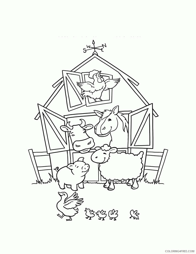 Farm Animal Coloring Sheets Animal Coloring Pages Printable 2021 1682 Coloring4free