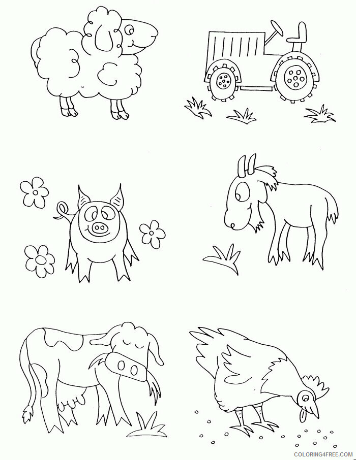 Farm Animal Coloring Sheets Animal Coloring Pages Printable 2021 1684 Coloring4free