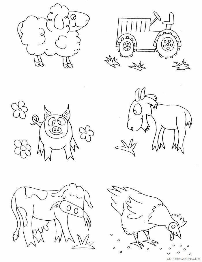 Farm Animal Coloring Sheets Animal Coloring Pages Printable 2021 1685 Coloring4free