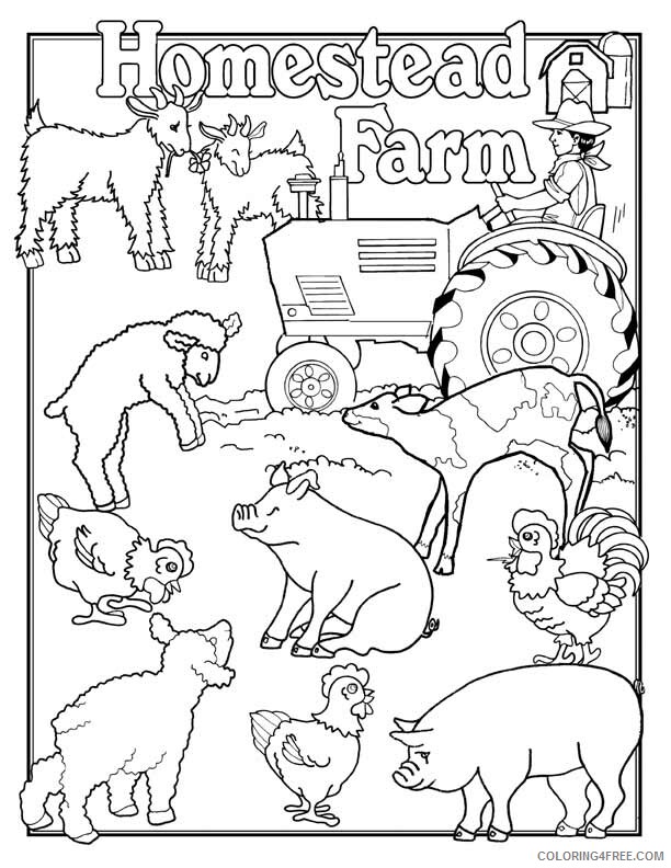 Farm Animal Coloring Sheets Animal Coloring Pages Printable 2021 1688 Coloring4free