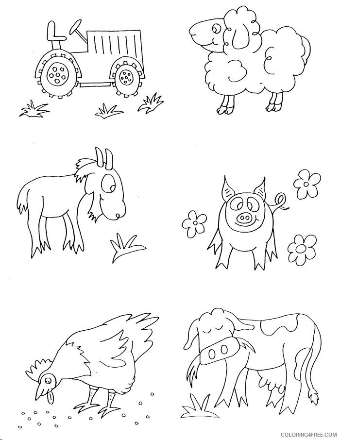 Farm Animal Coloring Sheets Animal Coloring Pages Printable 2021 1693 Coloring4free