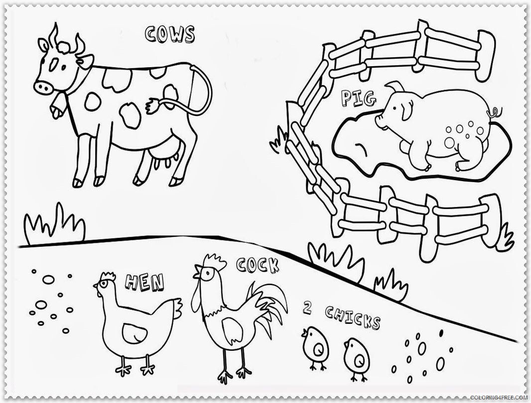 Farm Animal Coloring Sheets Animal Coloring Pages Printable 2021 1698 Coloring4free