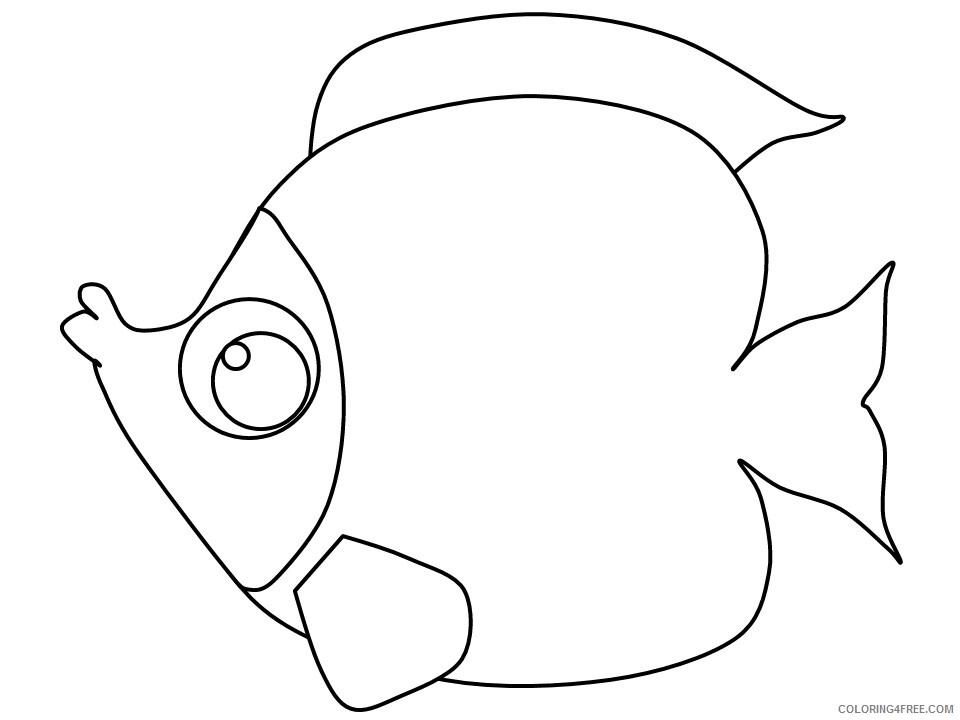 Fish Coloring Pages Animal Printable Sheets 12 2021 2051 Coloring4free