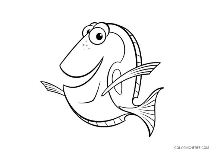 Fish Coloring Pages Animal Printable Sheets Funny fish 2021 2097 Coloring4free