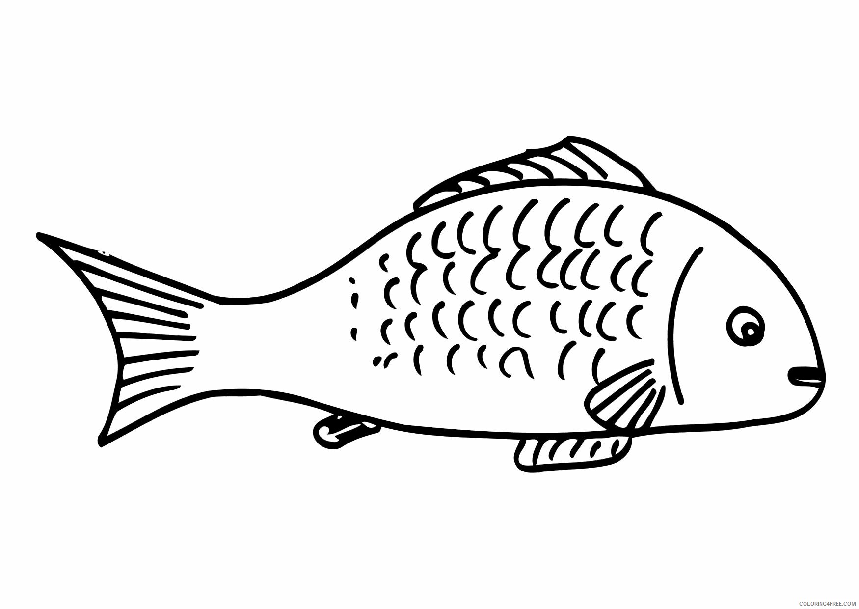 Fish Coloring Pages Animal Printable Sheets Tropical Fish 2021 2116 Coloring4free