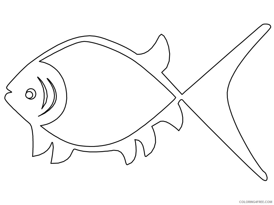 Fish Coloring Pages Animal Printable Sheets aboriginal fish 2021 2062 Coloring4free